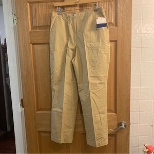 NWT Liz Sport Petite Women's Costa Rica Journey Pants Mid Rise Size 14 32WX30L